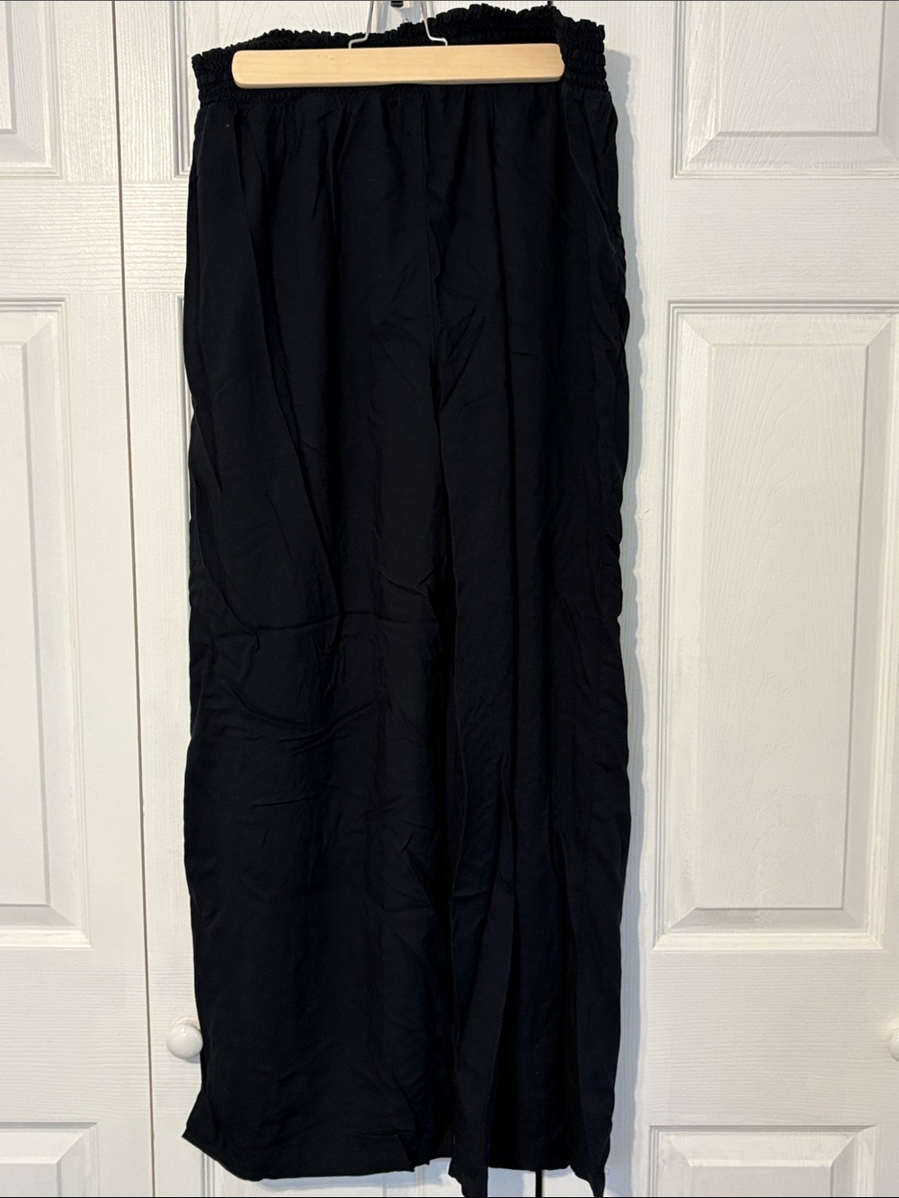 SO Black High-Rise Wide Leg Women's Pants. 100% Rayon XL